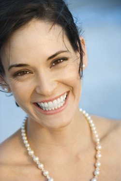 Portrait of woman smiling.